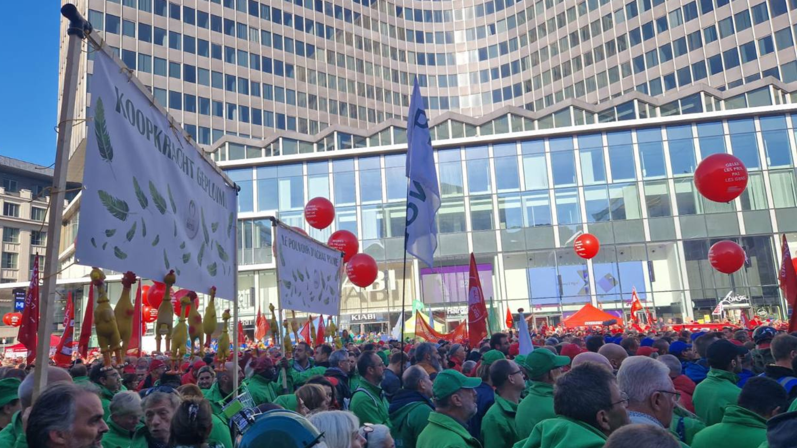 Demonstration Brussels action on energy prices